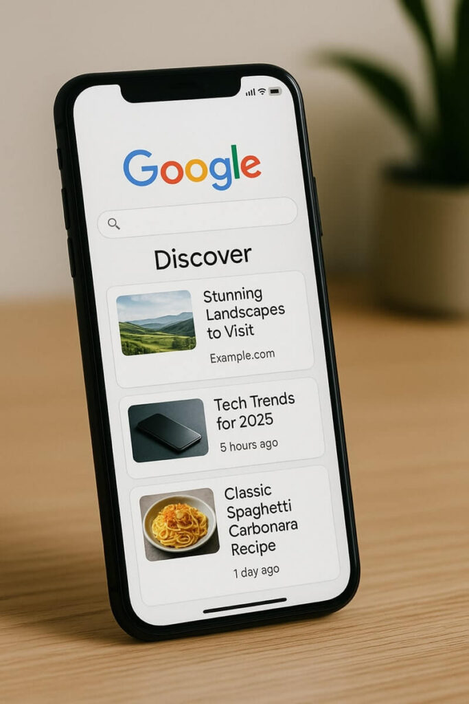 Google Discover 2025: come sfruttarlo per far esplodere il tuo blog (e battere i social) 2 Come apparire in Google Discover